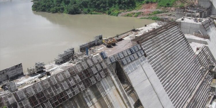 Bui Dam, Ghana, was built by Chinese firm Sinohydro (Pic: Wikimedia Commons/ZSM)